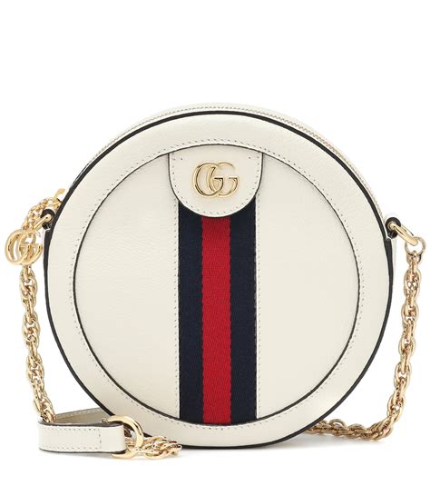 gucci round white purse|vintage Gucci white shoulder bag.